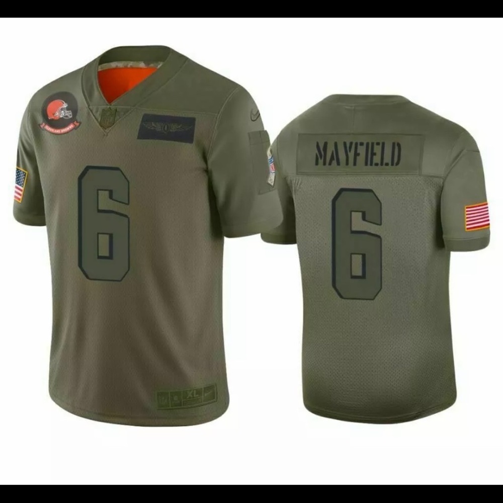 Nike Browns Mayfield Salute to Service Jersey